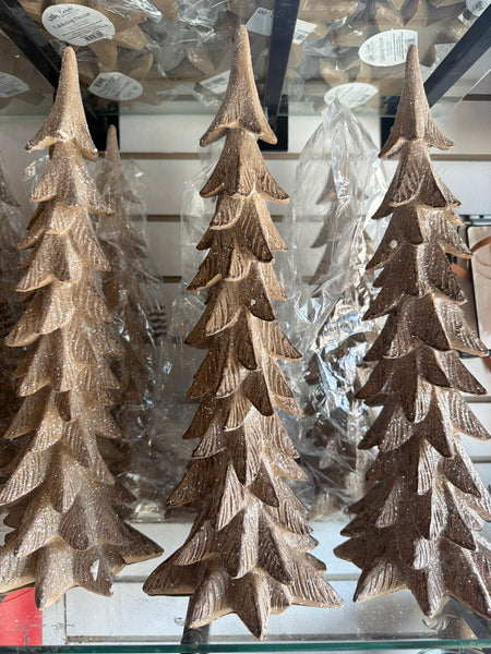 Tan Lightly Glittered Tree