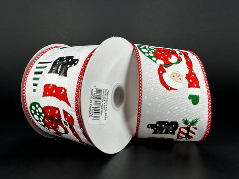 Standing Santa Ribbon