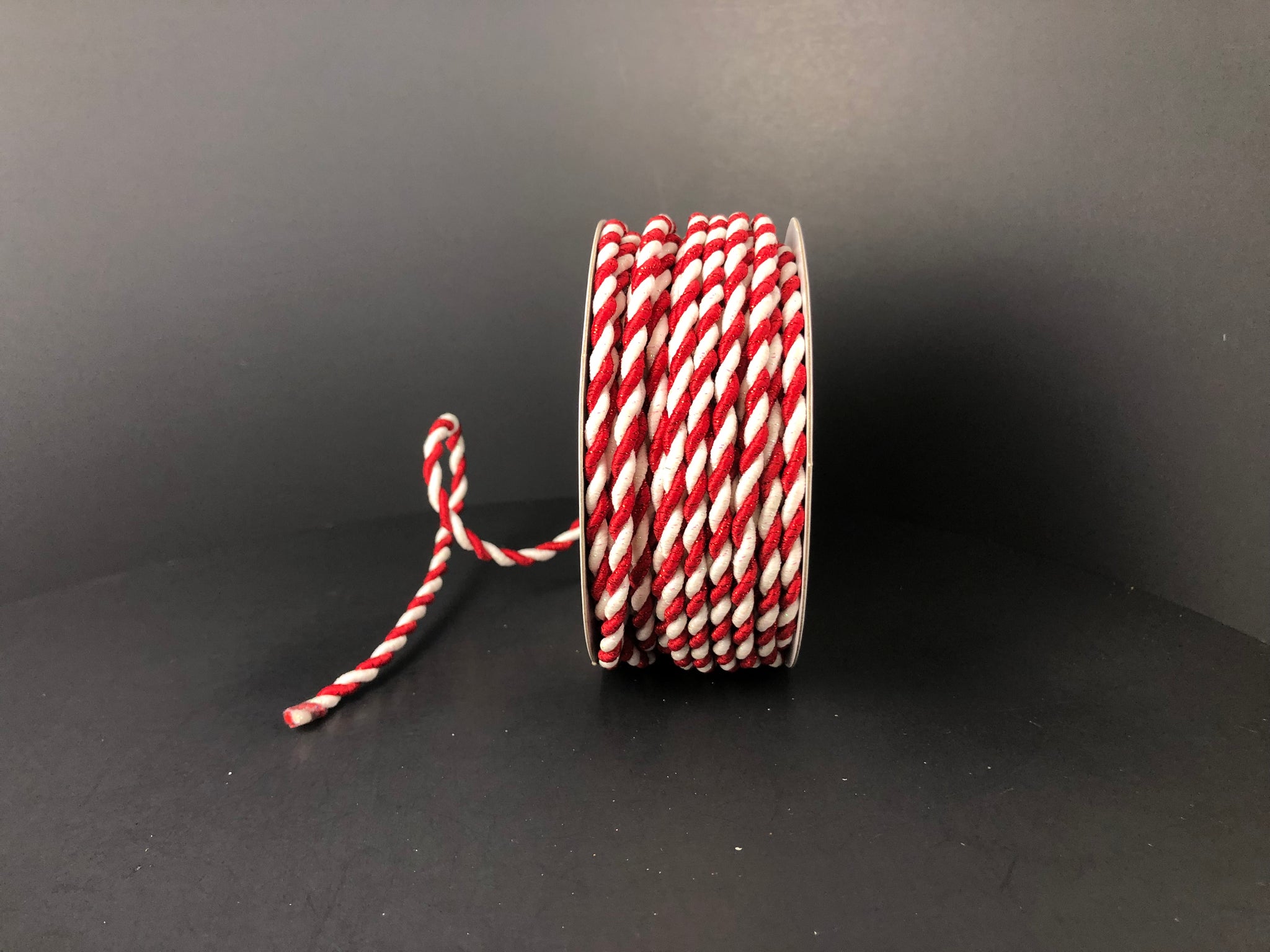 Red and White Glitter Cording