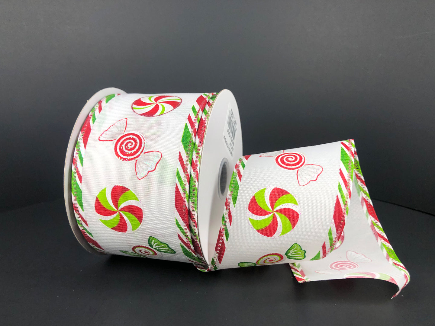 Red, White Green Candy Ribbon