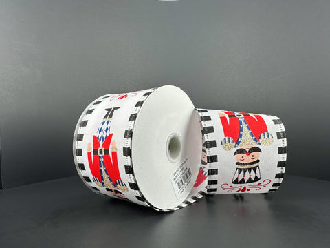 Nutcracker Ribbon with Blue Accent