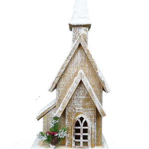 Wooden LED Lighted House