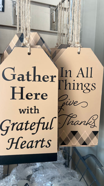 Wooden Fall Tags