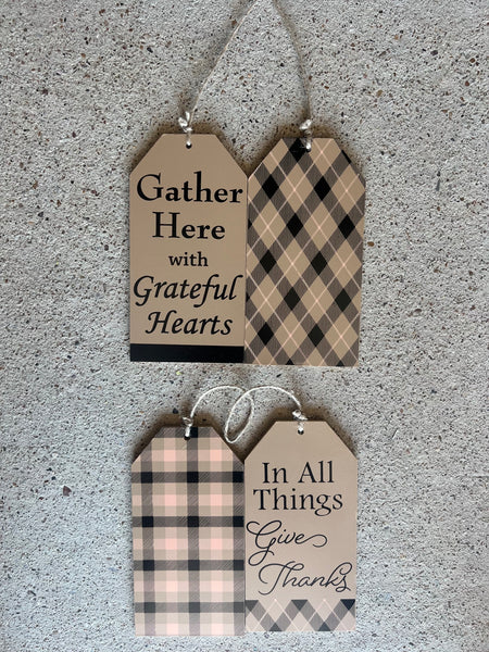 Wooden Fall Tags