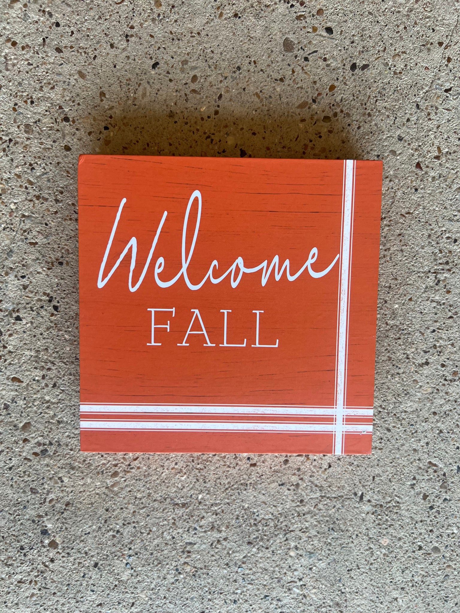 Welcome Fall Block