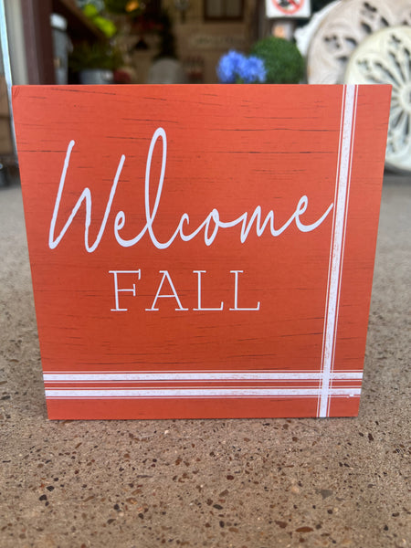 Welcome Fall Block