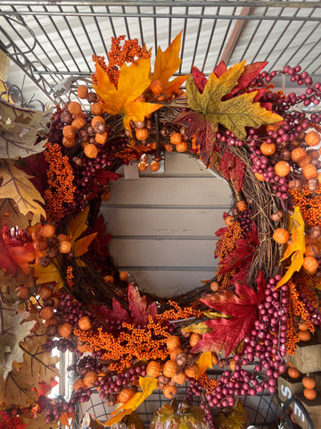 Maple Berries Fall Wreath