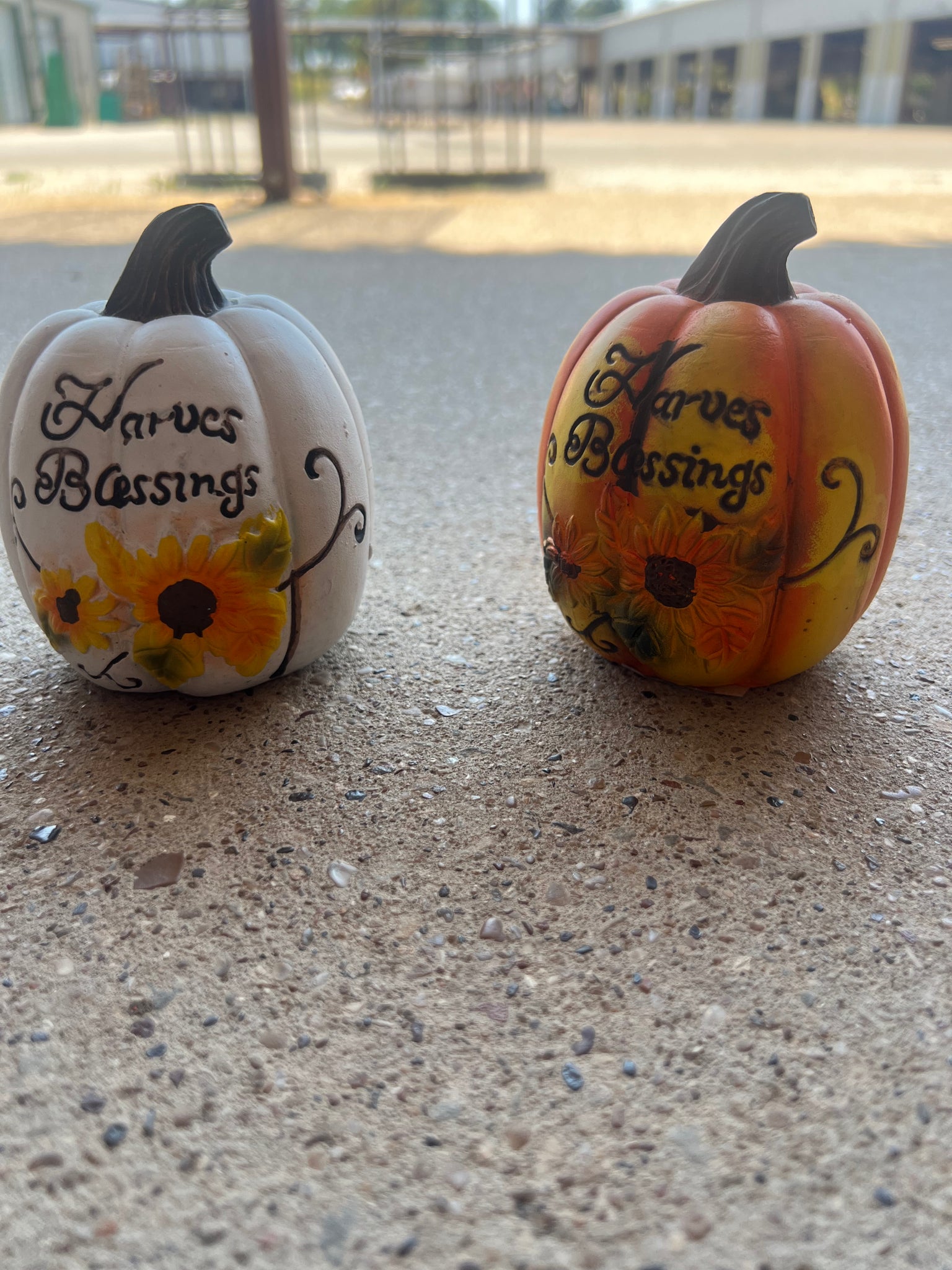 Resin Sunflower Pumpkin