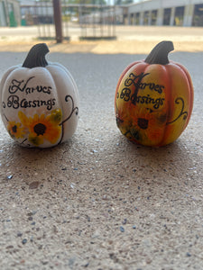 Resin Sunflower Pumpkin