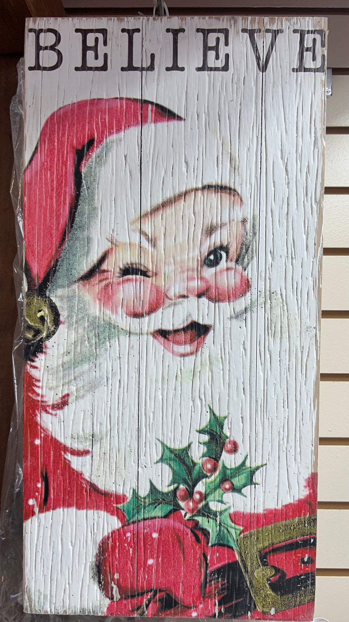 Believe Santa Sign