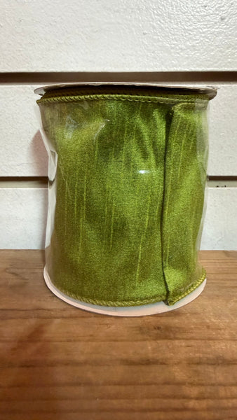 Apple Green Dupioni Ribbon