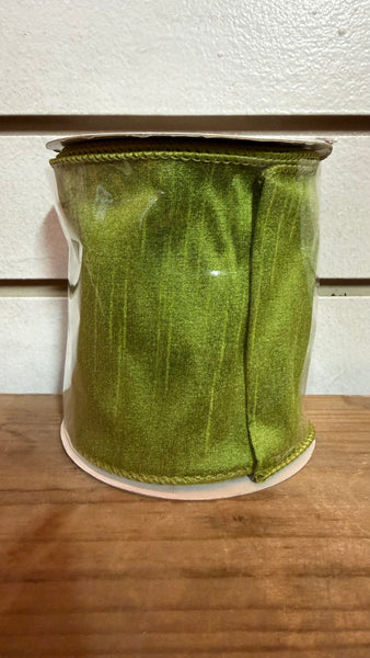 Apple Green Dupioni Ribbon