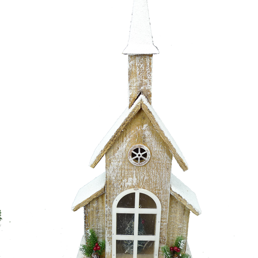 Wooden House with Micro Lights