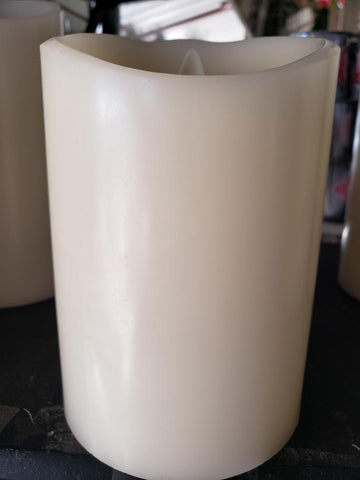 5.5" Push Flame Ivory Candle