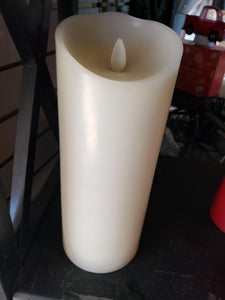 9" Push Flame Candle