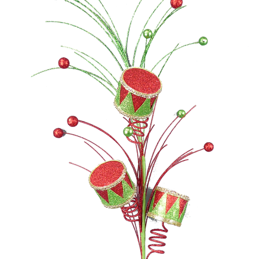 Red and Lime Drum Spray