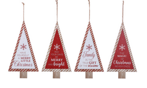 Red and White Tree Ornament
