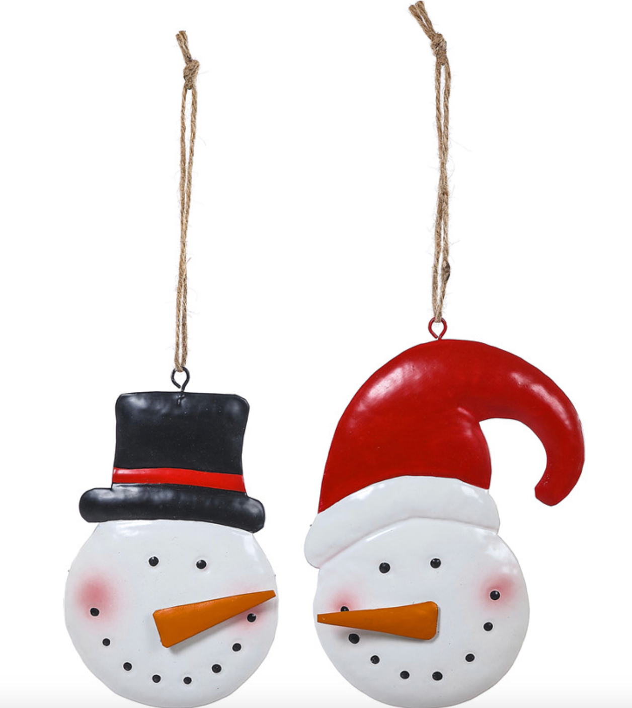 Metal Snowman Ornament