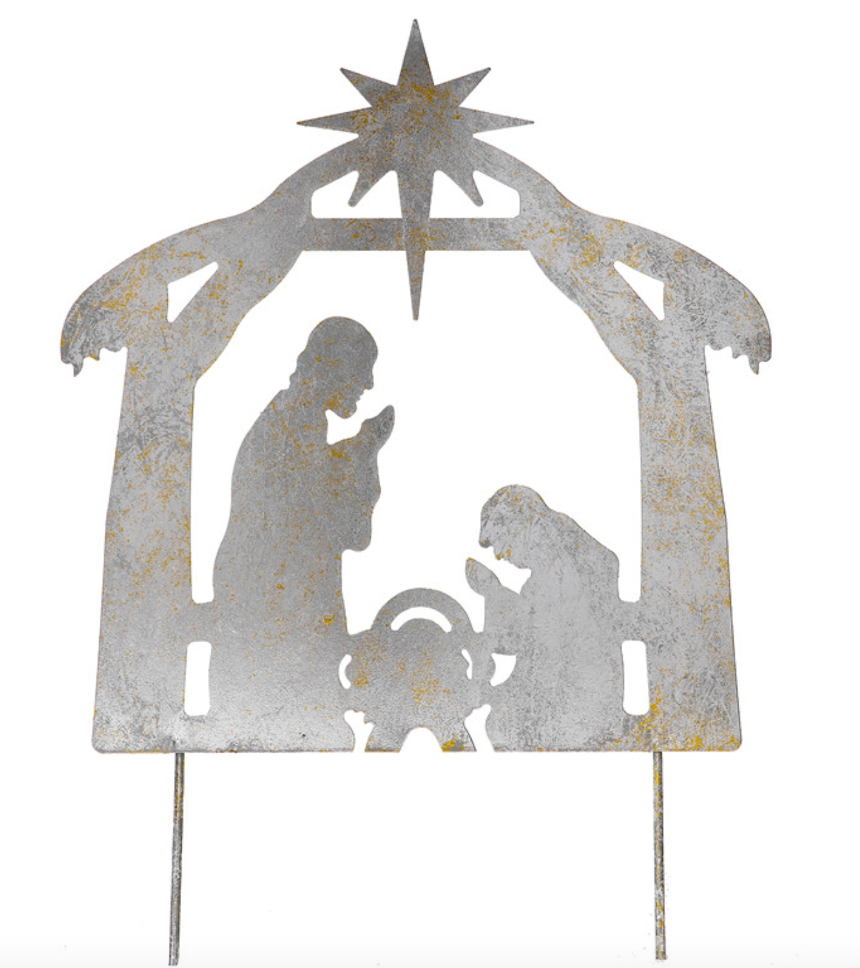 Metal Nativity Scene