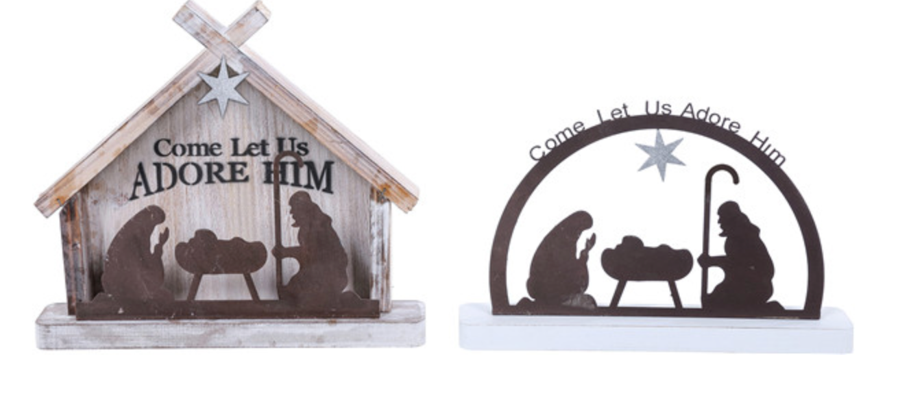 Rust Nativity Stand