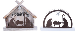 Rust Nativity Stand