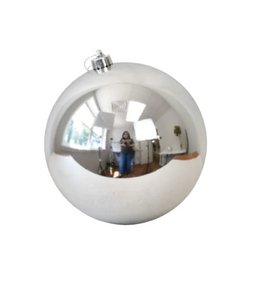 Silver Shiny Ball Ornament