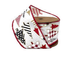 Red, Black and White Tree Ribbon