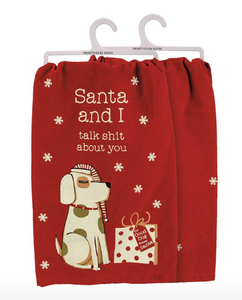 Santa/Dog Kitchen Towel Set