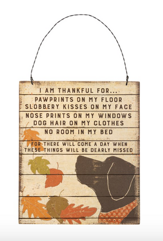 Thankful for my dog sign