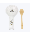 Honey Bee Ceramic Spoon Rest with Spoon