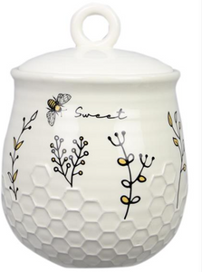Honeybee Ceramic Cookie Jar