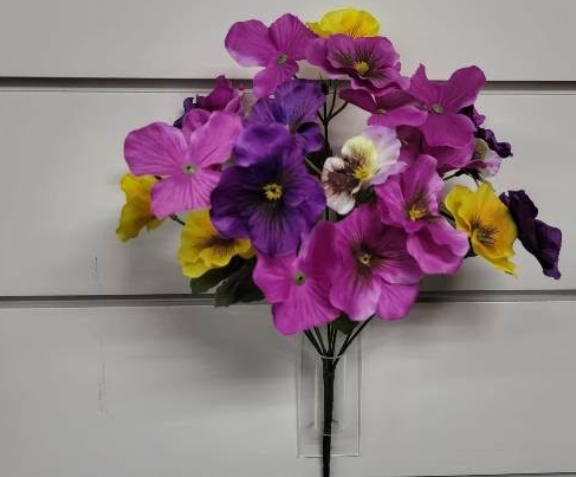 Purple, Lavender, Yellow Pansy Bush