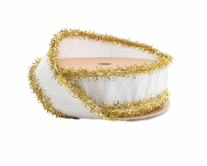 1 Inch Wired Dupioni with Gold Tensil Edge Comes in two colors