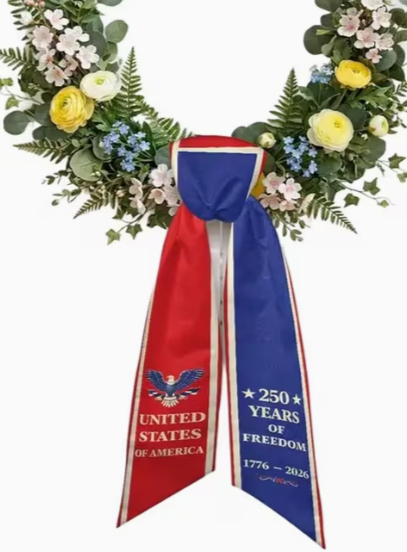 250th Anniversary Patriotic Wreath Sash