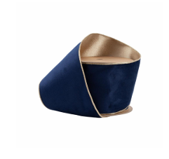 Navy Reversible Classic Velvet With Gold Backing- Multiple Sizes Available