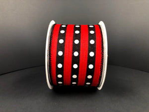 Striped Polka Dot Linen