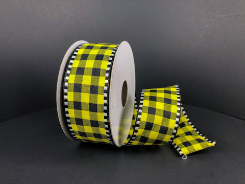 Black and Yellow Buffalo Plaid