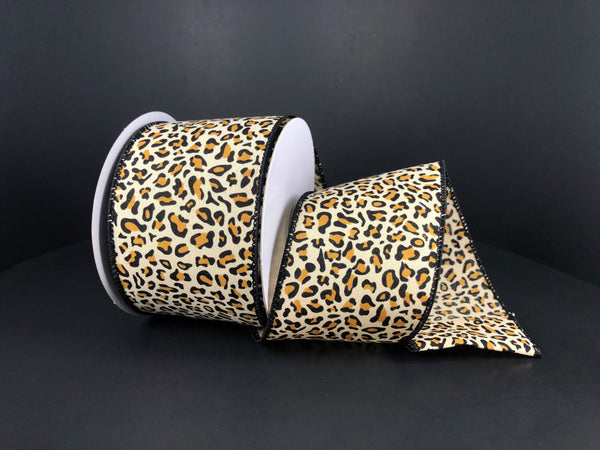 Satin Cheetah Ribbon