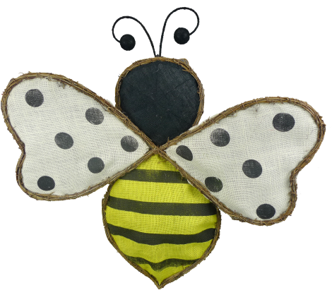 Twig Burlap Bee 62249YWBK