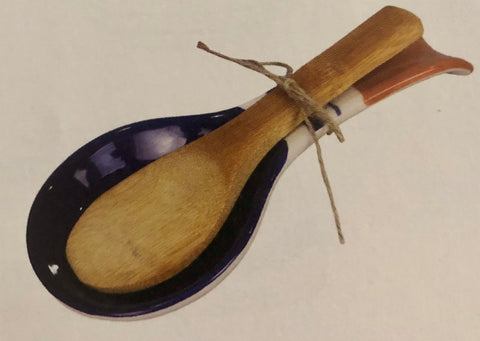 Blue & White Spoon Rest