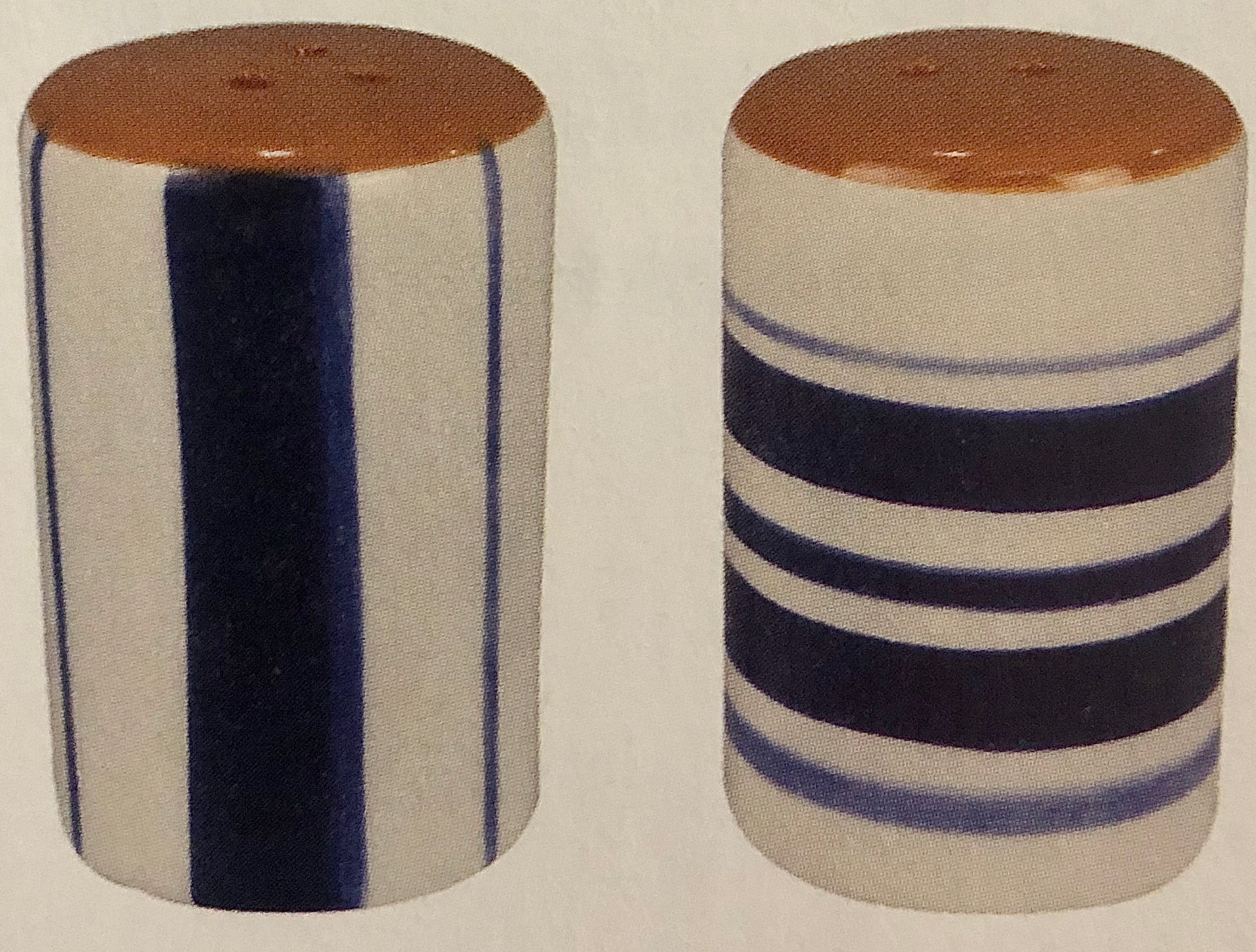 Blue & White Salt/Pepper Shakers