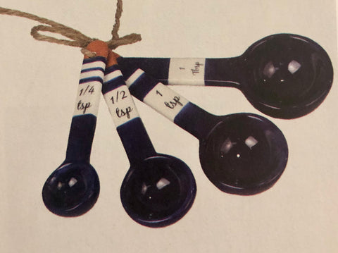 Blue & White Measuring Spoons