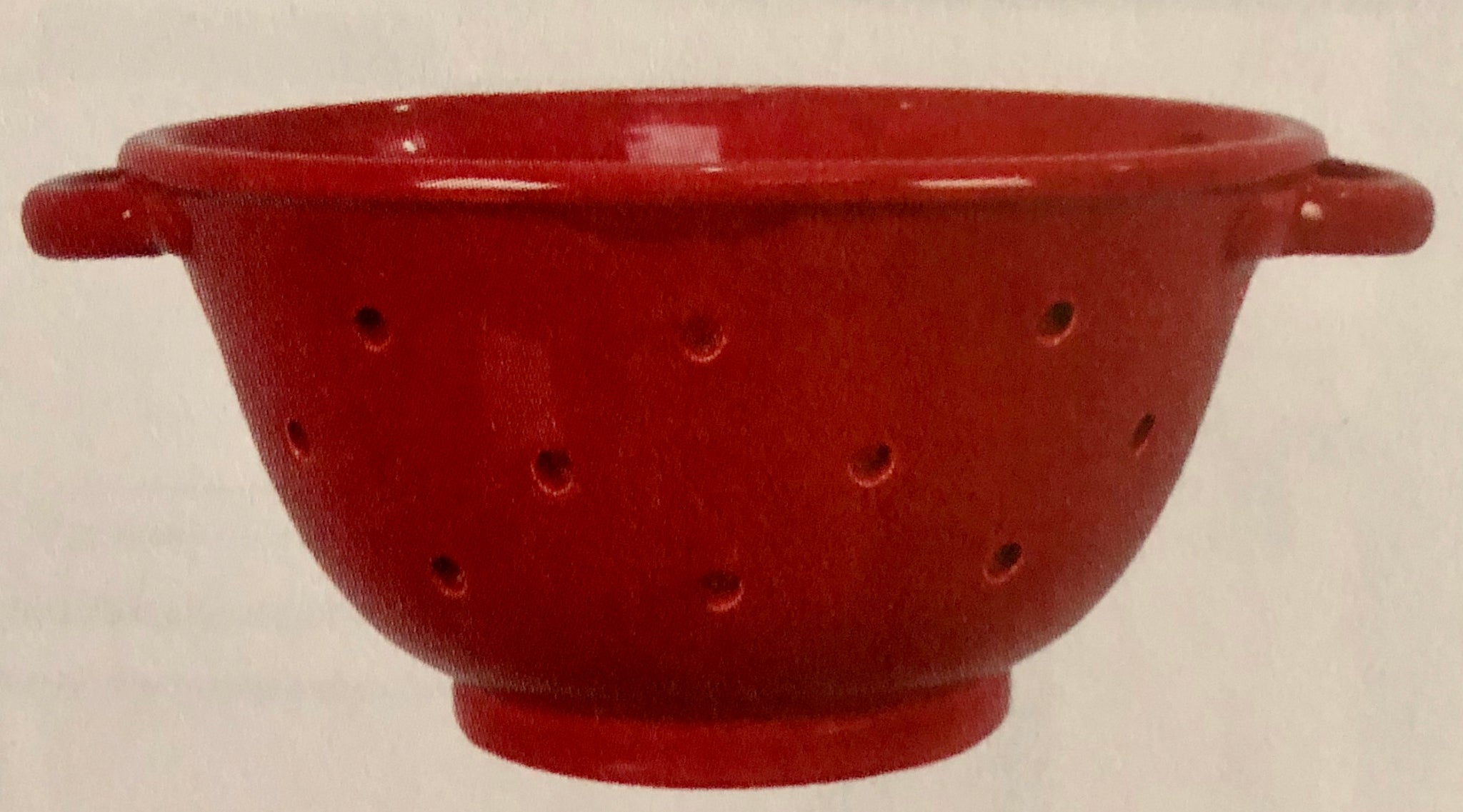 Red Mason Jar Colander