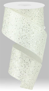 White Glitter Ribbon