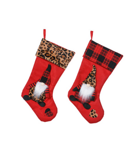 Leopard Gnome Stocking ON SALE