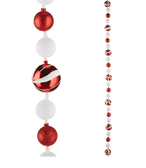 Peppermint Ball Garland