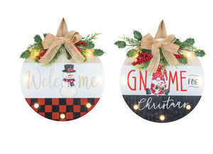 Christmas Circle Welcome Sign