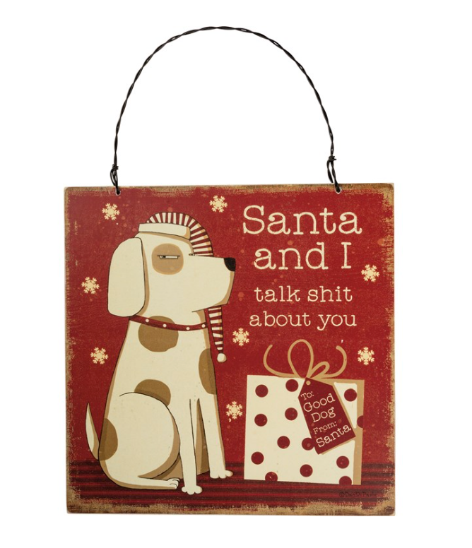 Santa and I Sign