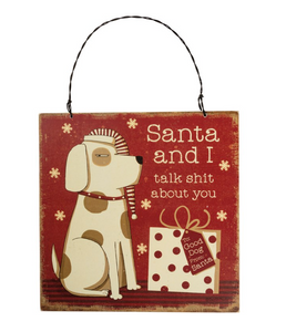 Santa and I Sign