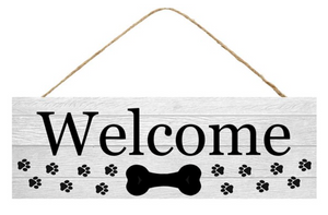 Welcome with Dog Bone